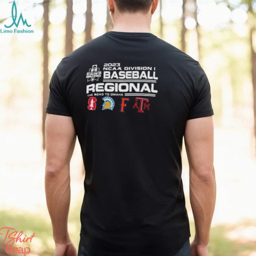 Stanford 2023 NCAA DI Baseball Regional The Road To Omaha Four Team shirt