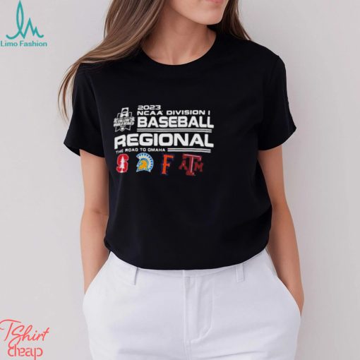 Stanford 2023 NCAA DI Baseball Regional The Road To Omaha Four Team shirt