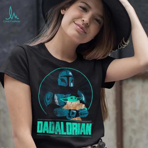 Star Wars The Mandalorian Father’s Day Dadalorian Retro Short Sleeve T shirt