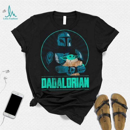 Star Wars The Mandalorian Father’s Day Dadalorian Retro Short Sleeve T shirt