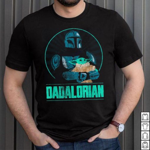 Star Wars The Mandalorian Father’s Day Dadalorian Retro Short Sleeve T shirt