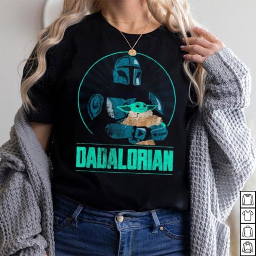 Star Wars The Mandalorian Father’s Day Dadalorian Retro Short Sleeve T shirt