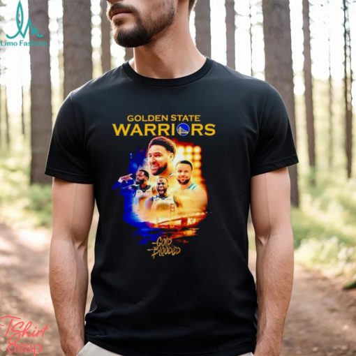 Stephen Curry and Klay Thompson and Draymond Green Golden State Warriors gold blooded Shirt