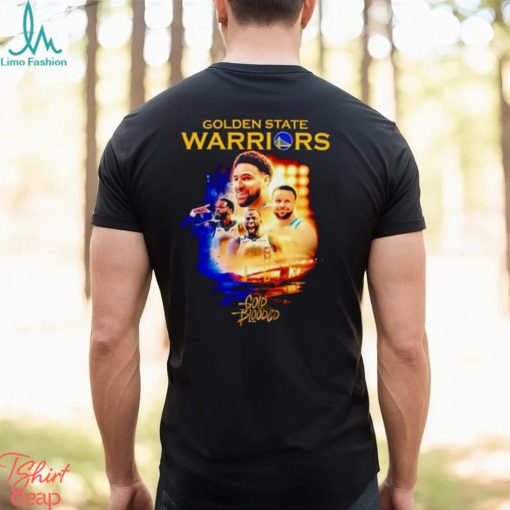 Stephen Curry and Klay Thompson and Draymond Green Golden State Warriors gold blooded Shirt