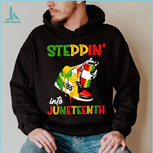 Stepping Into Juneteenth 1865 Pride Black African American T shirt
