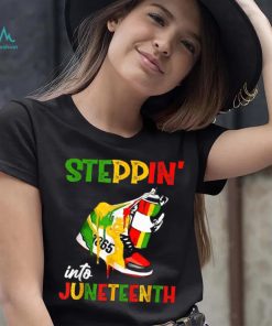 Stepping Into Juneteenth 1865 Pride Black African American T shirt