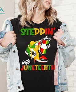 Stepping Into Juneteenth 1865 Pride Black African American T shirt