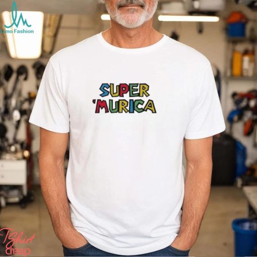 Super Murica Mario game shirt