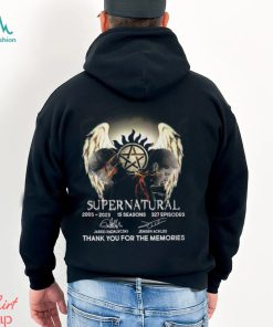 Supernatural 2005 – 2023 Thank You For The Memories T Shirt