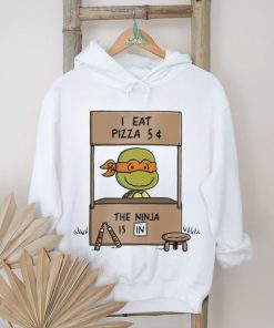 Teenage Mutant Ninja Turtles X Peanuts I eat Pizza 5 cent the Ninja is in shirt