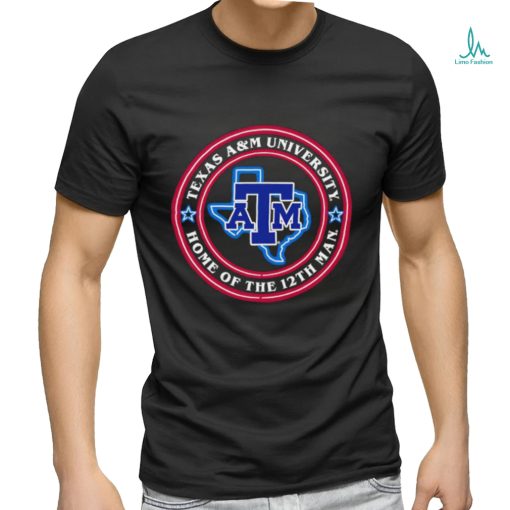 Texas A and M University home of the 12th Man logo shirt