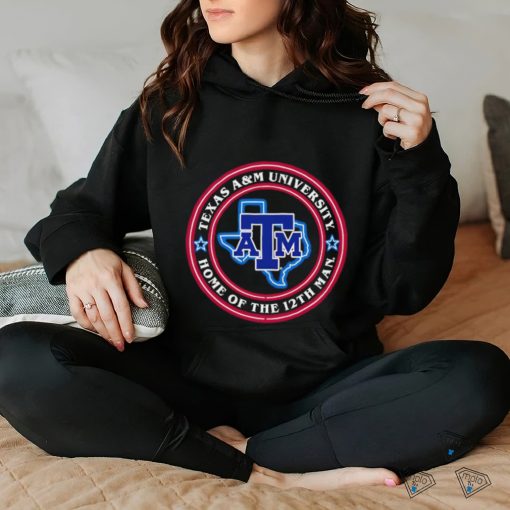 Texas A and M University home of the 12th Man logo shirt
