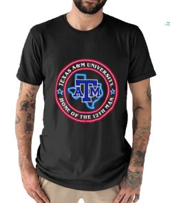 Texas A and M University home of the 12th Man logo shirt