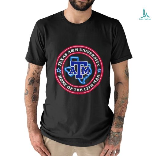 Texas A and M University home of the 12th Man logo shirt