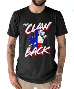 Texas Rangers the Claw is back hand shirt