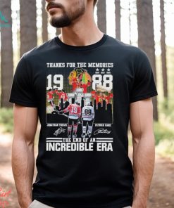 Thanks for the memories the end of an Incredible Era 2023 signatures shirt