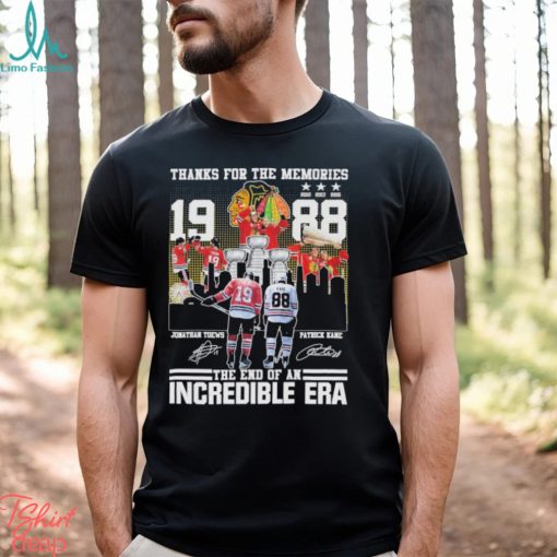 Thanks for the memories the end of an Incredible Era 2023 signatures shirt