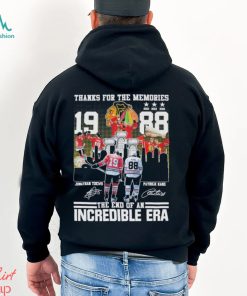 Thanks for the memories the end of an Incredible Era 2023 signatures shirt