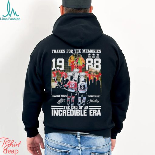 Thanks for the memories the end of an Incredible Era 2023 signatures shirt