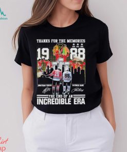Thanks for the memories the end of an Incredible Era 2023 signatures shirt