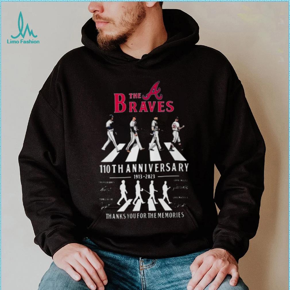 The Atlanta Braves Abbey Road 110th Anniversary 1913 2023 Thank You For The  Memories Signatures Shirt - Limotees