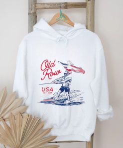 The Big Foot water ski logo American flag shirt