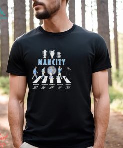 The Man city Abbey road 2023 signatures shirt