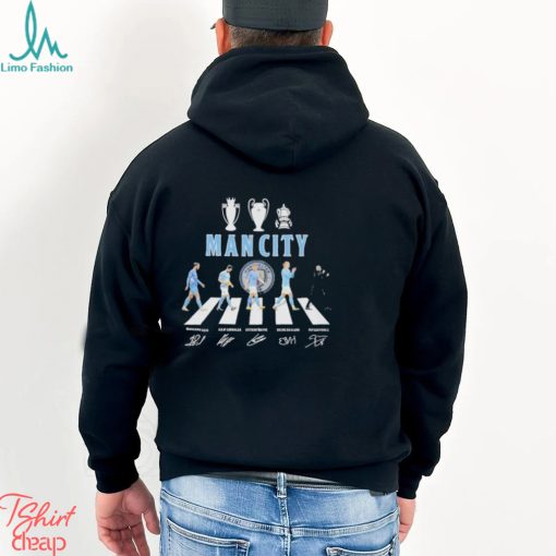 The Man city Abbey road 2023 signatures shirt