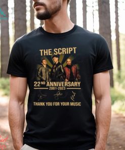 The Script 22nd Anniversary 2001 – 2023 Thank You For The Memories T Shirt