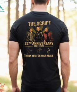 The Script 22nd Anniversary 2001 – 2023 Thank You For The Memories T Shirt