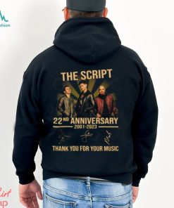 The Script 22nd Anniversary 2001 – 2023 Thank You For The Memories T Shirt