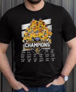 The Vegas Golden Knights team 2023 Western Conference Champions signatures shirt