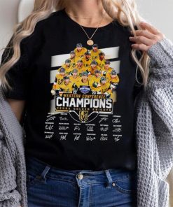 The Vegas Golden Knights team 2023 Western Conference Champions signatures shirt