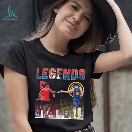 The egends novak djokovic and nikola jokić skyline signature 2023 shirt