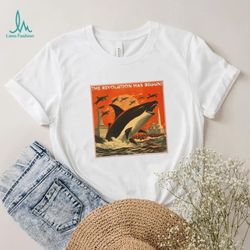 The revolution has begun orca art poster design T shirt