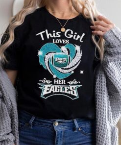 This Girl Loves Her Philadelphia Eagles Heart Diamond 2023 Shirt