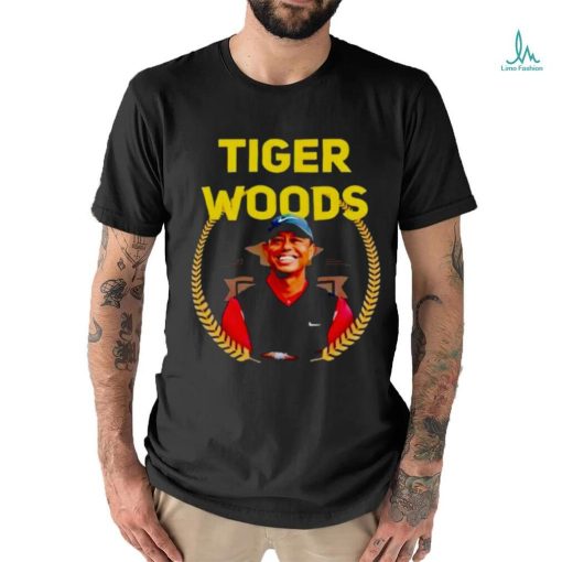 Tigers Woods smile photo shirt