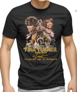Tina Turner 1939 – 2023 thank you for the memories Queen Of Rock ‘N’ Roll signature shirt