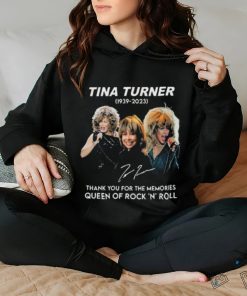 Tina turner 1939 2023 thank you for the memories queen of rock n’ roll signature Shirt