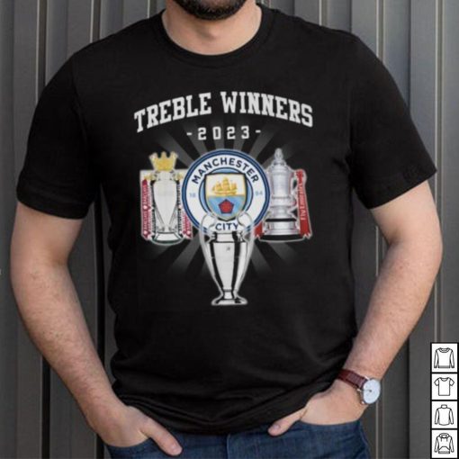 Treble Winners 2023 Manchester City The Citizens Gift For Fan T Shirt