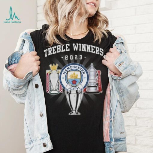Treble Winners 2023 Manchester City The Citizens Gift For Fan T Shirt