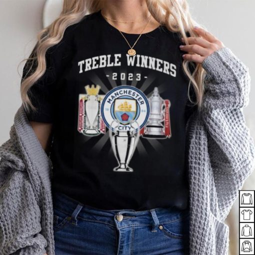 Treble Winners 2023 Manchester City The Citizens Gift For Fan T Shirt