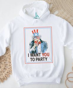 Uncle Sam I want you to party 4th of July 2023 shirt