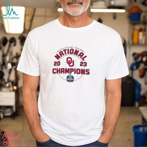 Unisex Champion White Oklahoma Sooners 2023 NCAA Softball Women’s College World Series Champions Locker Room T Shirt