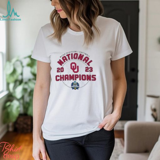 Unisex Champion White Oklahoma Sooners 2023 NCAA Softball Women’s College World Series Champions Locker Room T Shirt
