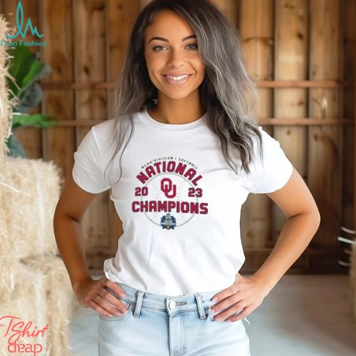 Unisex Champion White Oklahoma Sooners 2023 NCAA Softball Women’s College World Series Champions Locker Room T Shirt