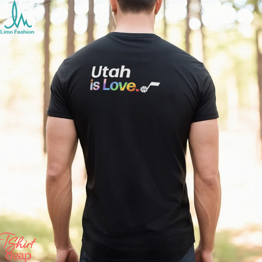 Utah Jazz is love city pride team logo shirt - Limotees