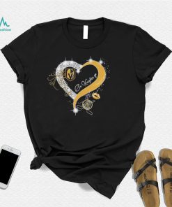 Vegas Golden Go Knights Go Love Heart Shirt