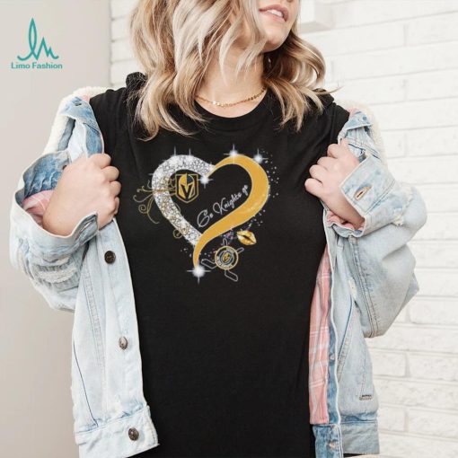 Vegas Golden Go Knights Go Love Heart Shirt