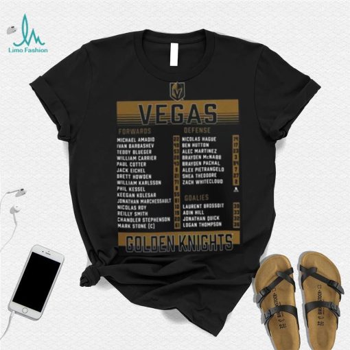 Vegas Golden Knights 2023 Stanley Cup Champions Roster Shirt